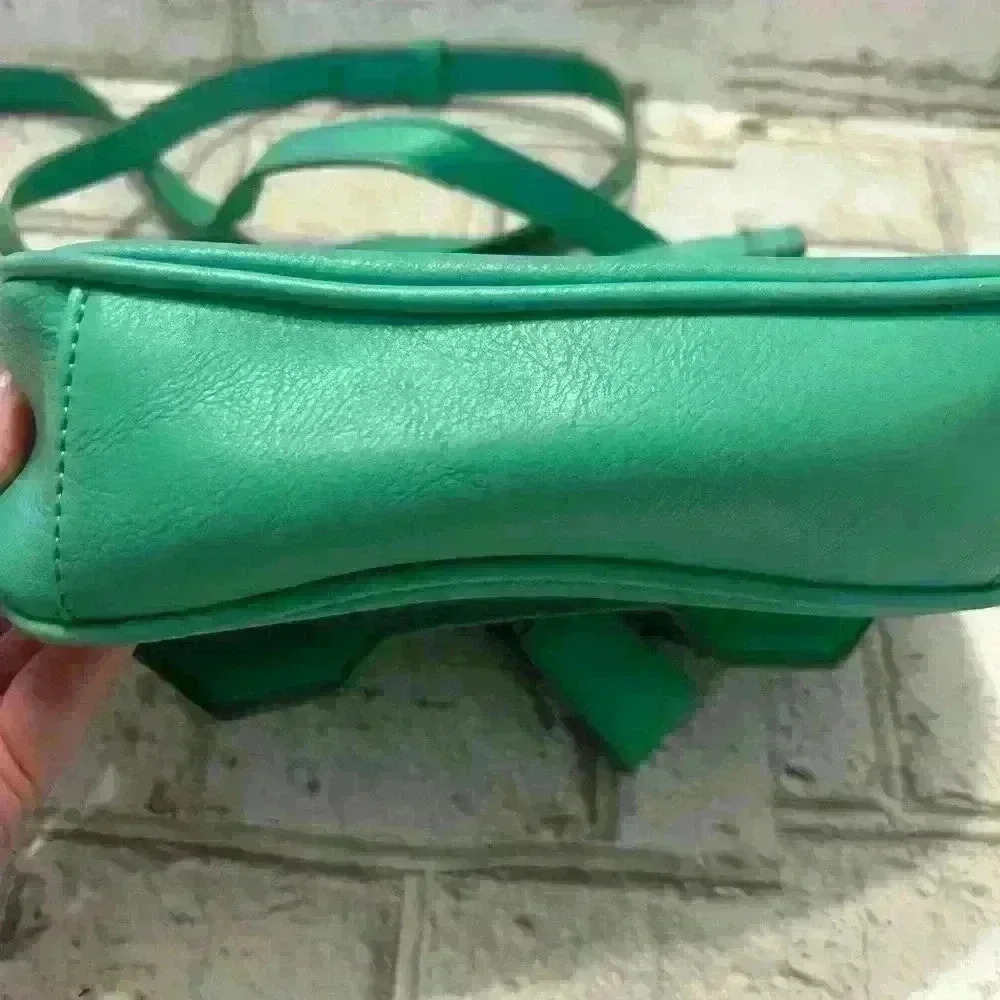 Danielle Nicole Vegan Faux Leather Mint Green Crossbody Bag Purse - Picture 4 of 8